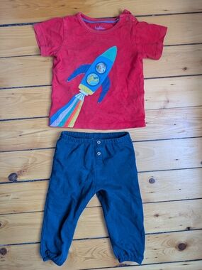 Mini Boden Rocket Top with M&S Pants
